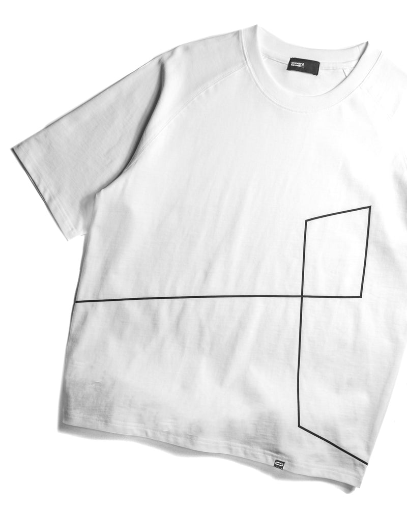 White Continuous Line Tee