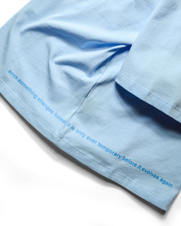 Ice Blue Slogan Tee